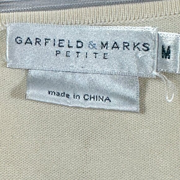 Garfield & Marks Twin Set Sweater Womens Medium Petite Cardigan and Tank Top Set - Picture 3 of 6